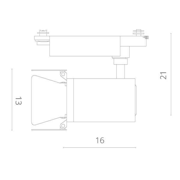 Спот Arte Lamp Falena A6730PL-1WH, арматура белая, плафон металл белый, 13х16 см - фото 1