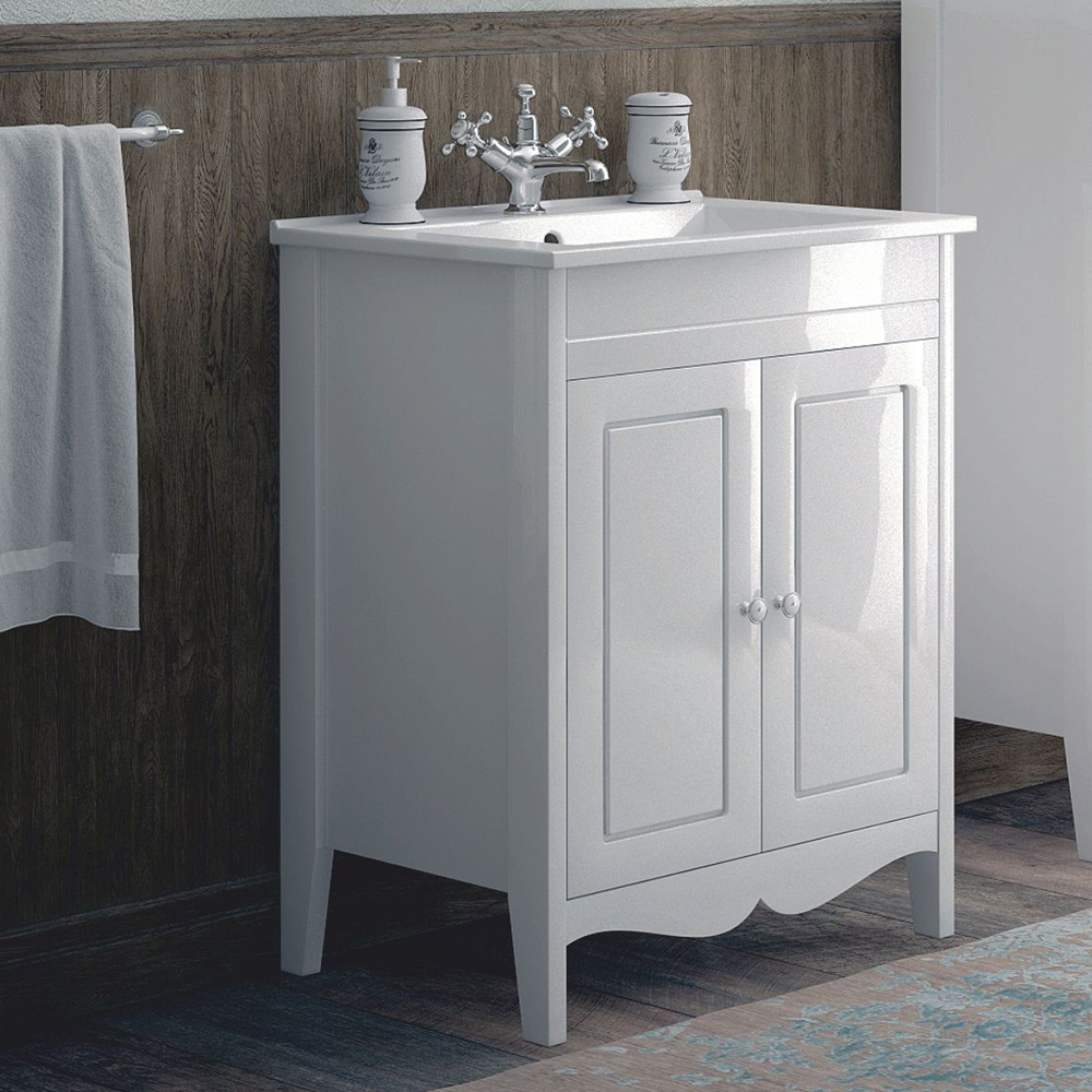 Тумба под раковину Corozo Блюз 65, цвет белый - фото 1