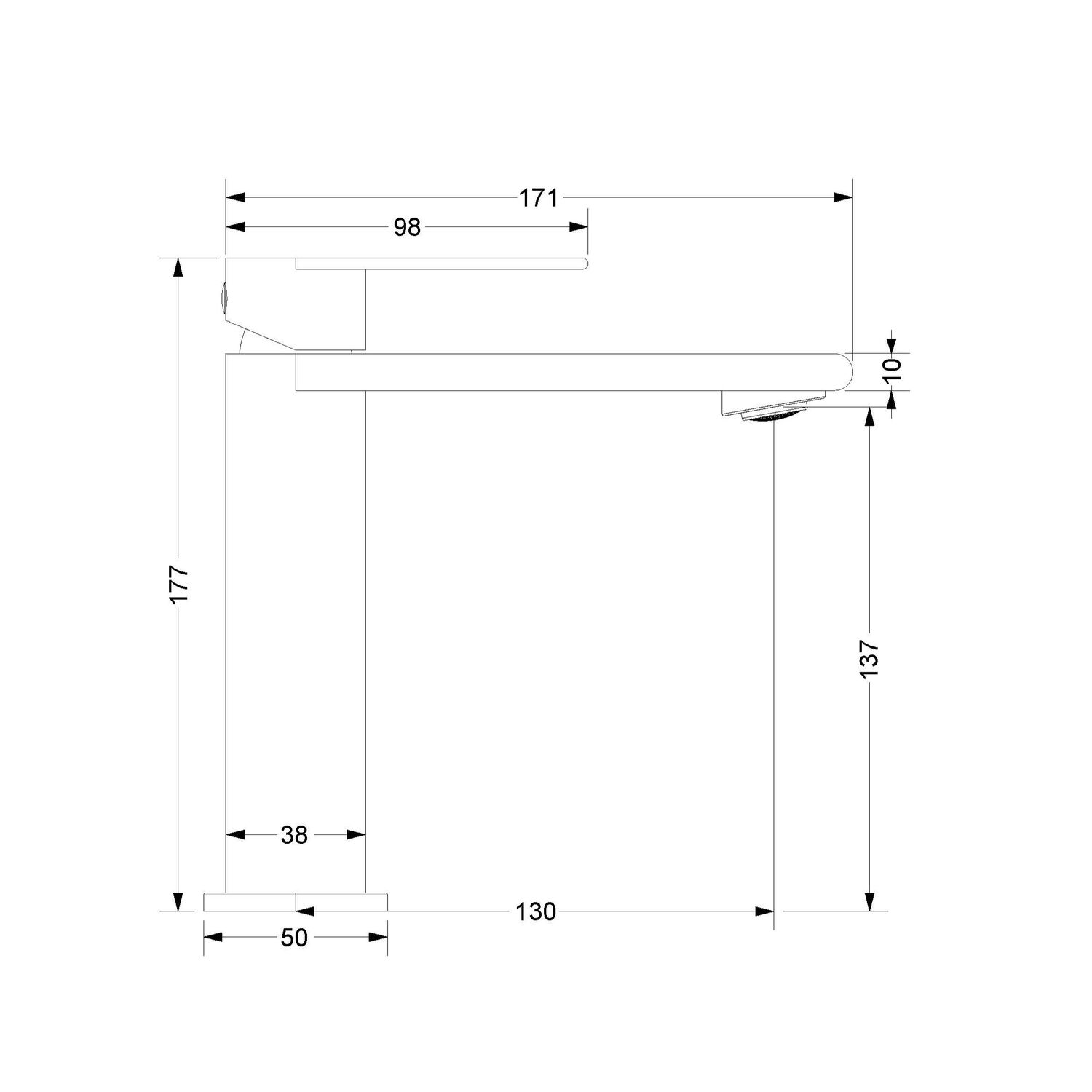 Смеситель Vincea SS VBF-2VS1BN для раковины, цвет сатин  - фото 1