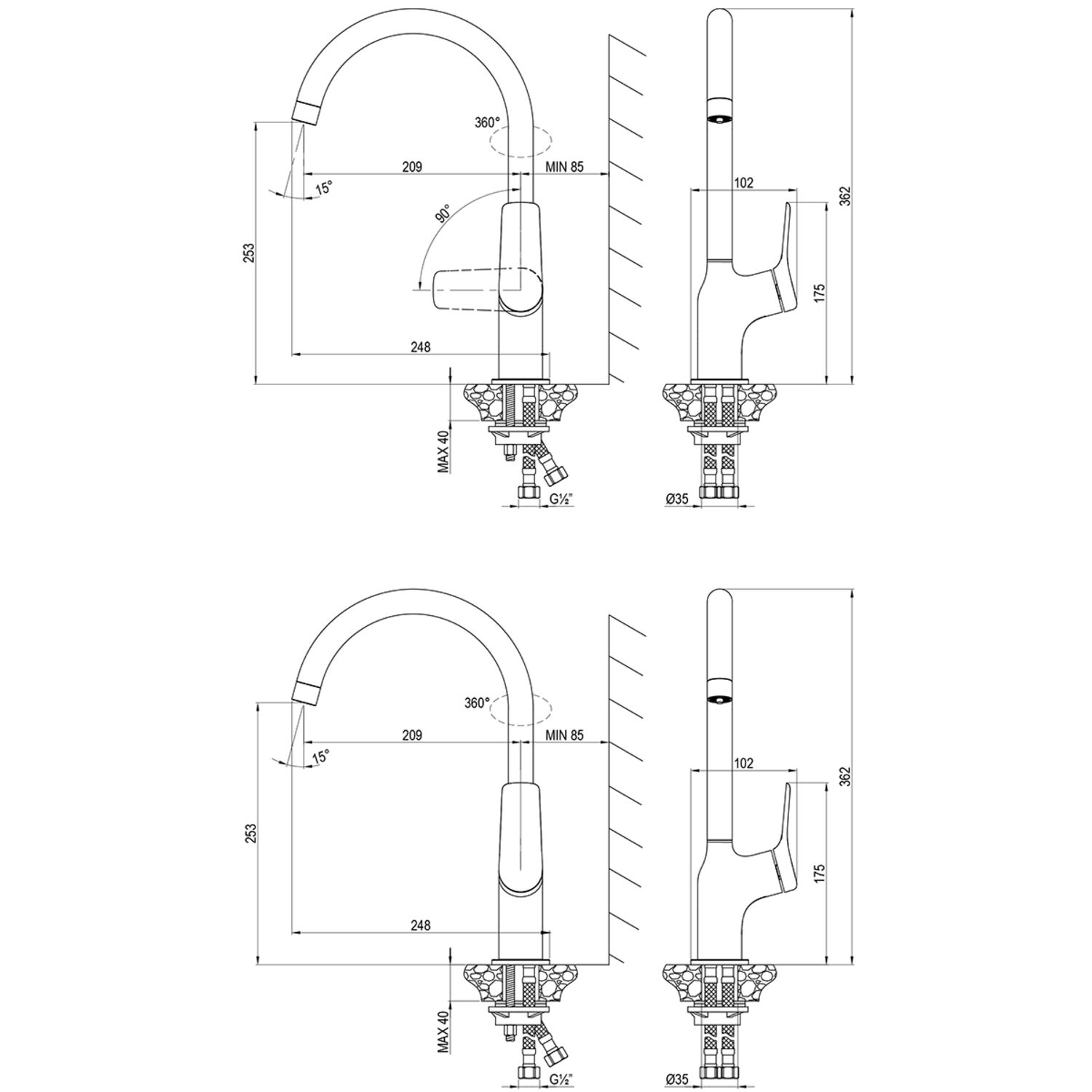 Смеситель Lemark Ortus LM11305C для кухни, цвет хром - фото 1