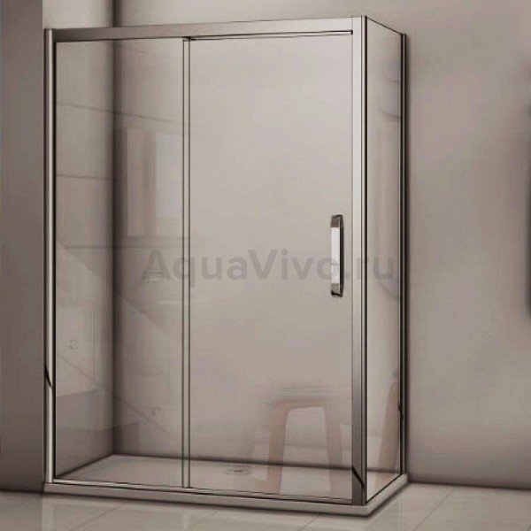 Душевой уголок Good Door Antares WTW+SP-C-CH 100x80, стекло прозрачное, профиль хром