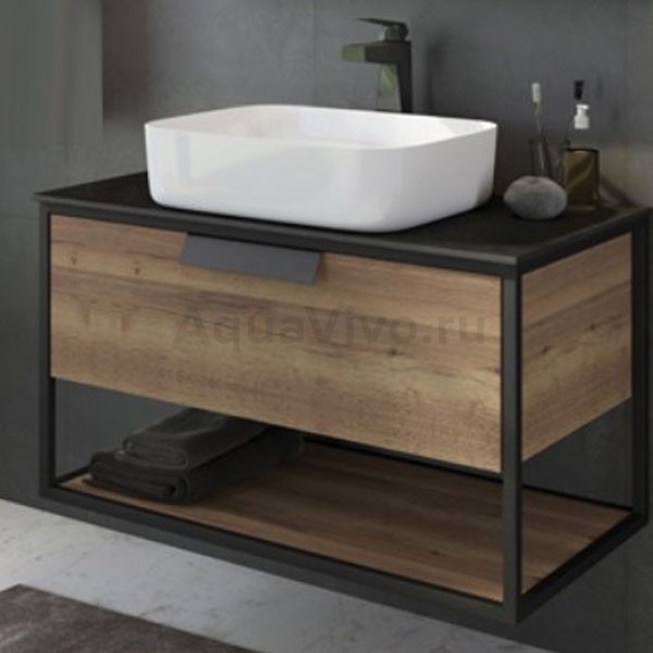 Мебель для ванной Comforty Кельн 90-1, цвет дуб темный - фото 1