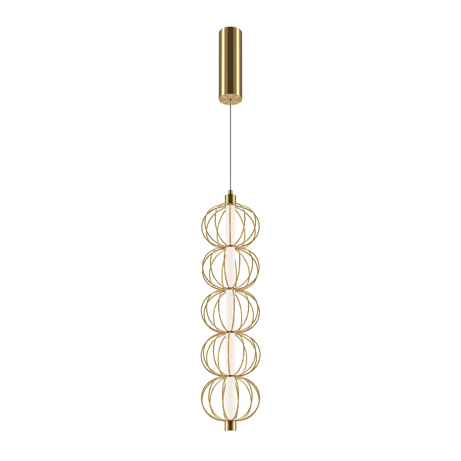 Подвесной светильник Maytoni Golden Cage MOD216PL-L10G3K, арматура золото, плафон металл золото