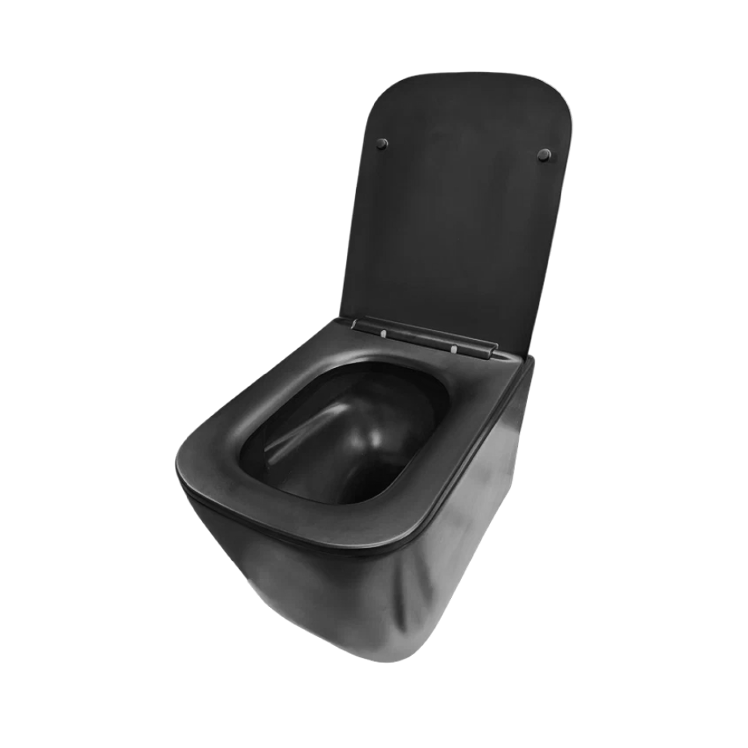 Унитаз Joki Verna T JK0711055MB подвесной, безободковый, смыв Торнадо, с сиденьем микролифт, цвет черный матовый