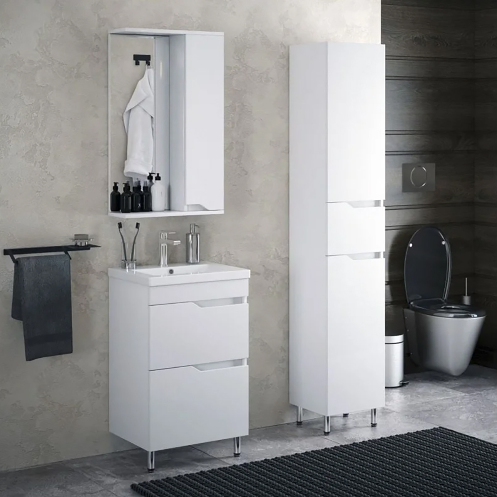 Мебель для ванной Corozo Теона Z2 50, цвет белый
