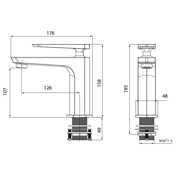 Смеситель Lemark Prizma LM3906C для раковины, цвет хром