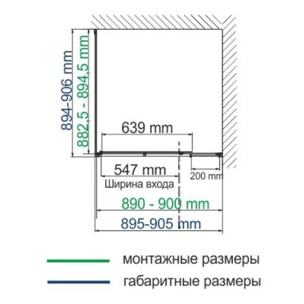 Душевой уголок WasserKRAFT Elbe WasserSchutz 74P03 90x90, стекло прозрачное, профиль черный