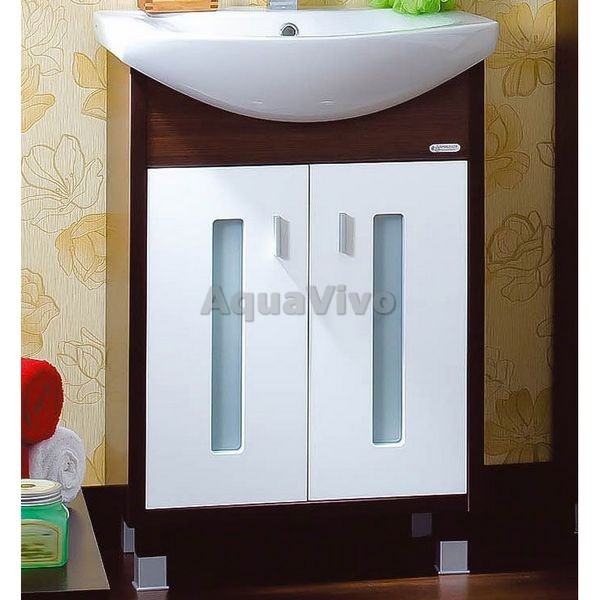 Мебель для ванной Бриклаер Бали 60, цвет белый - венге