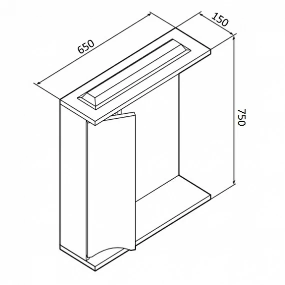 Мебель для ванной AM.PM Like 65 подвесная, цвет белый глянцевый
