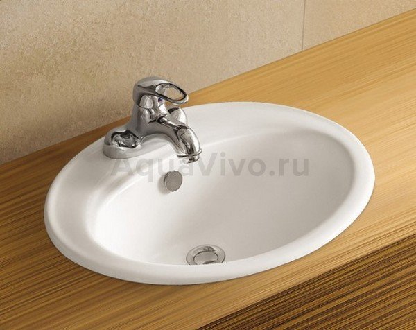 Раковина Weltwasser SK Deilbach 6002 встраиваемая, 55x47 см, цвет белый глянец - фото 1