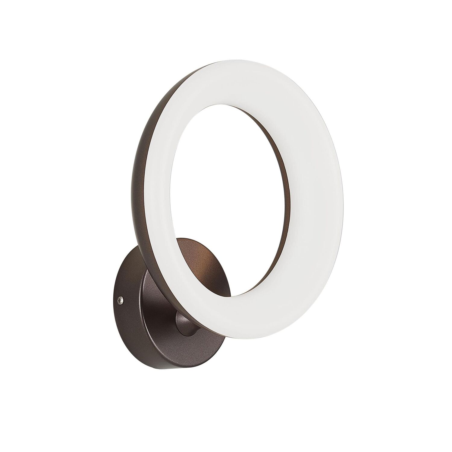 Бра Citilux Паркер CL225B315, арматура коричневая, плафоны полимер белый / коричневый