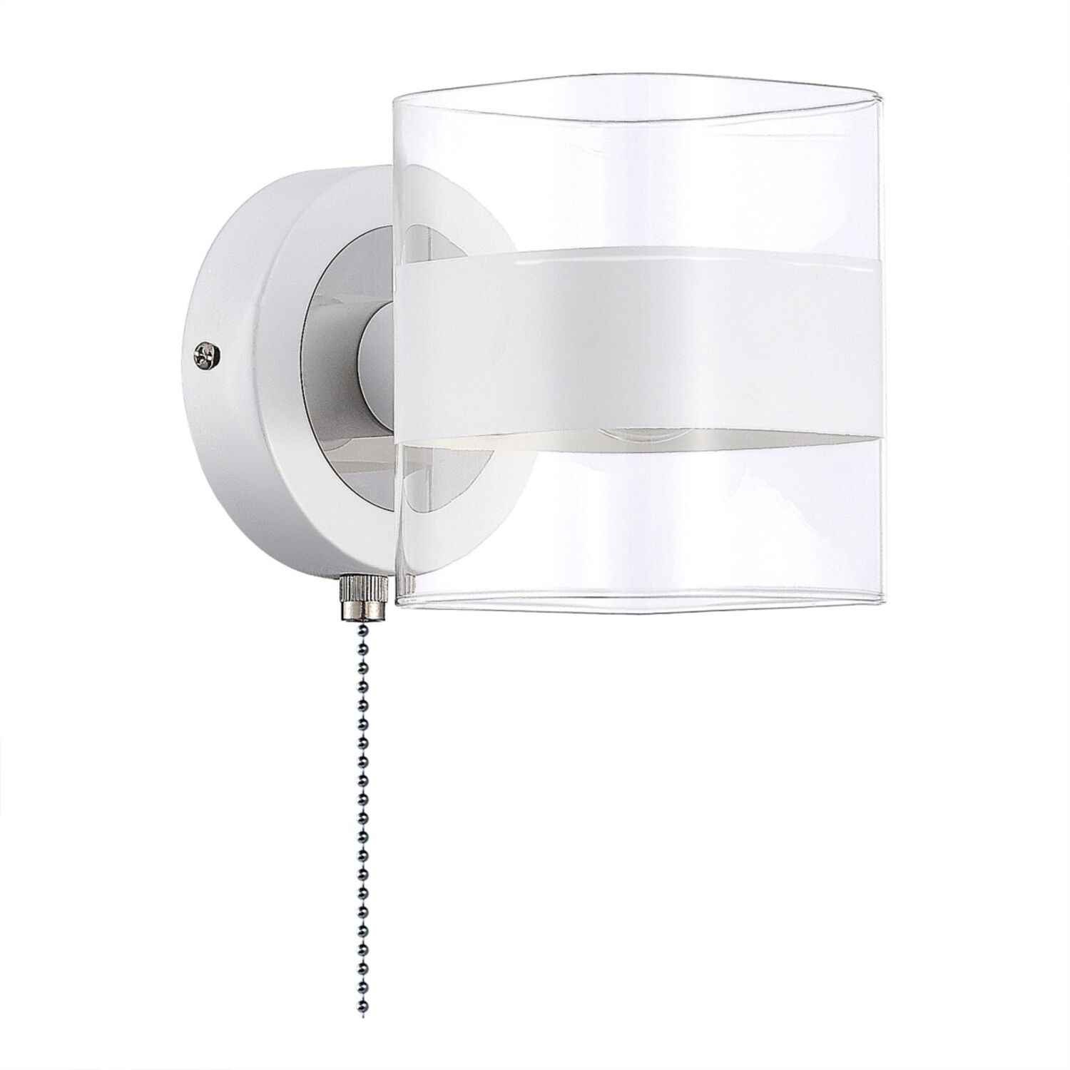 Бра Citilux Бертон CL140310, арматура белая, плафоны стекло прозрачное