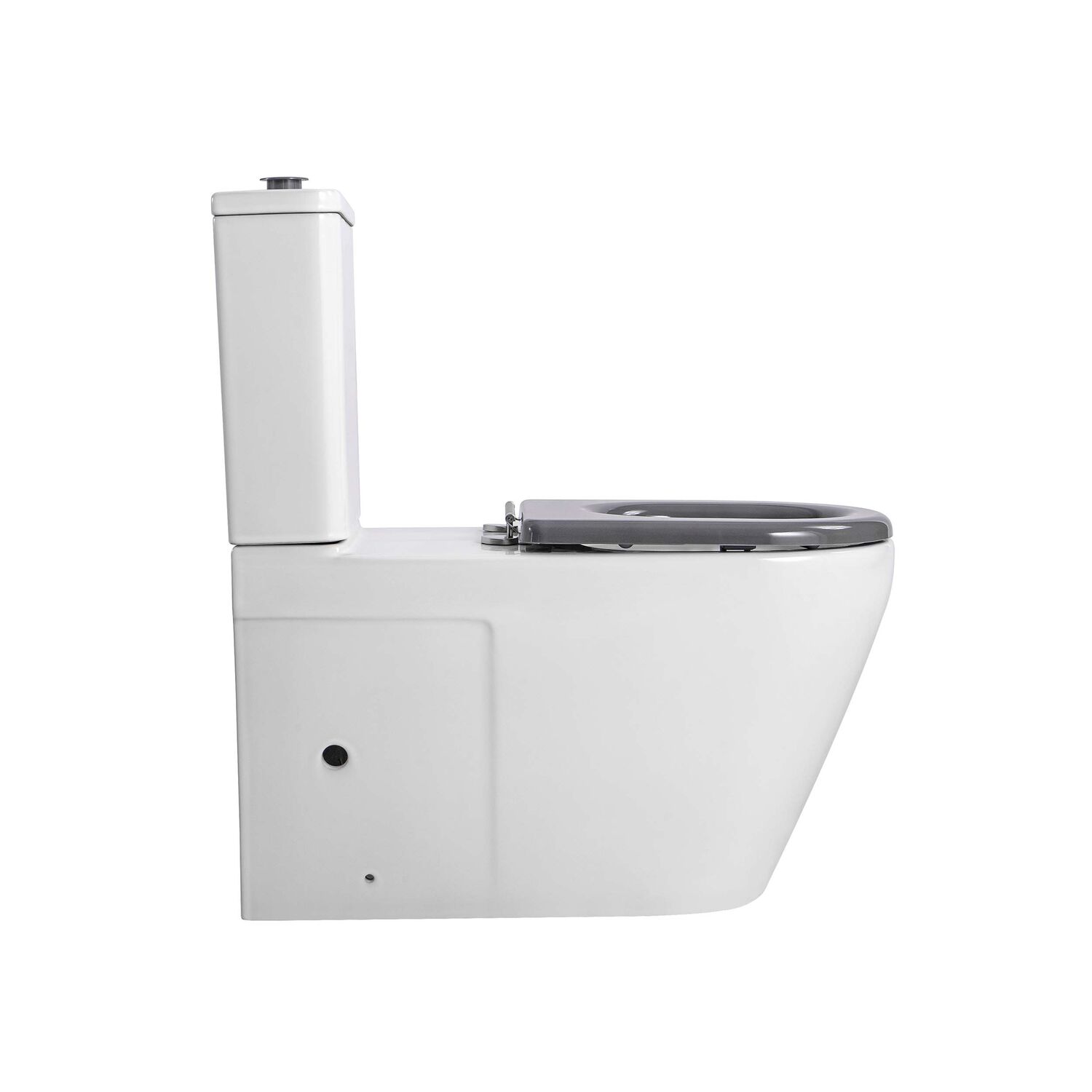 Унитаз-компакт Акватек AQ2213-00 напольный, для людей с ограниченными возможностями, с сиденьем микролифт, цвет белый - фото 1