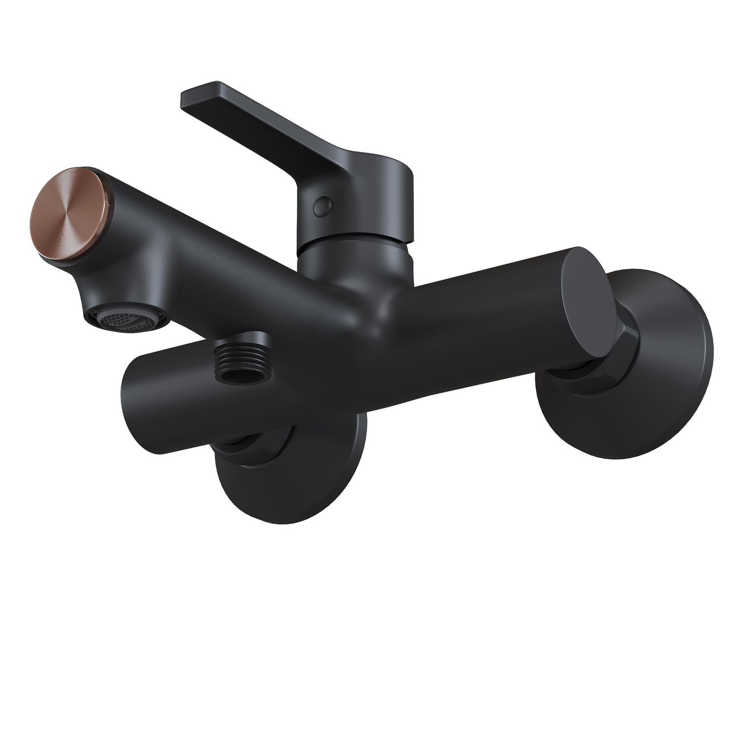 Смеситель Mixline ML23-01 550748 для ванны с душем, цвет черный / бронза - фото 1