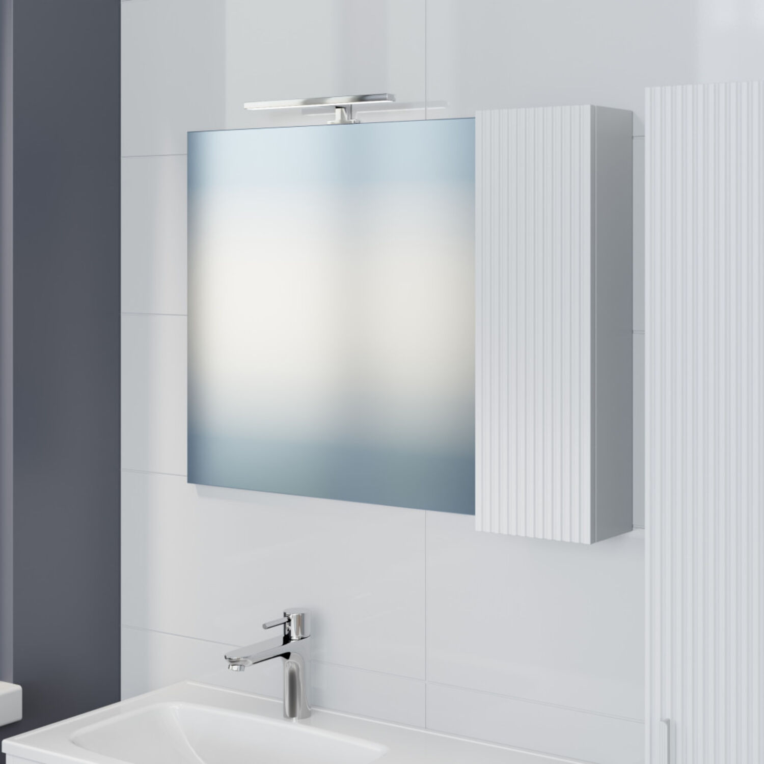 Мебель для ванной Санта Вега 90, напольная, цвет белый