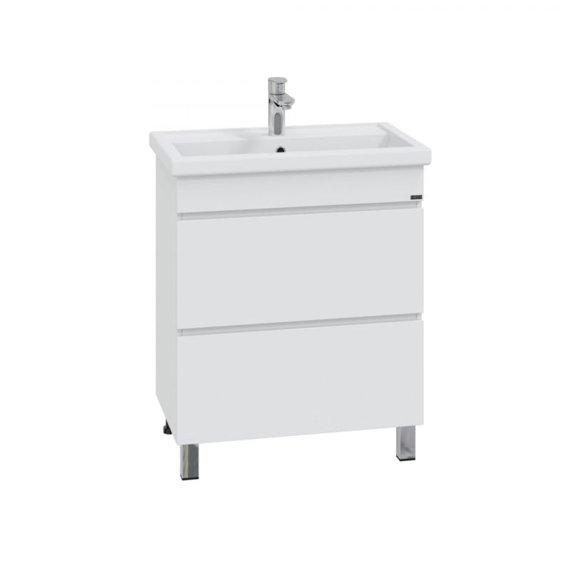 Тумба под раковину Санта Марс 70 напольная, с 2 ящиками, цвет белый - фото 1