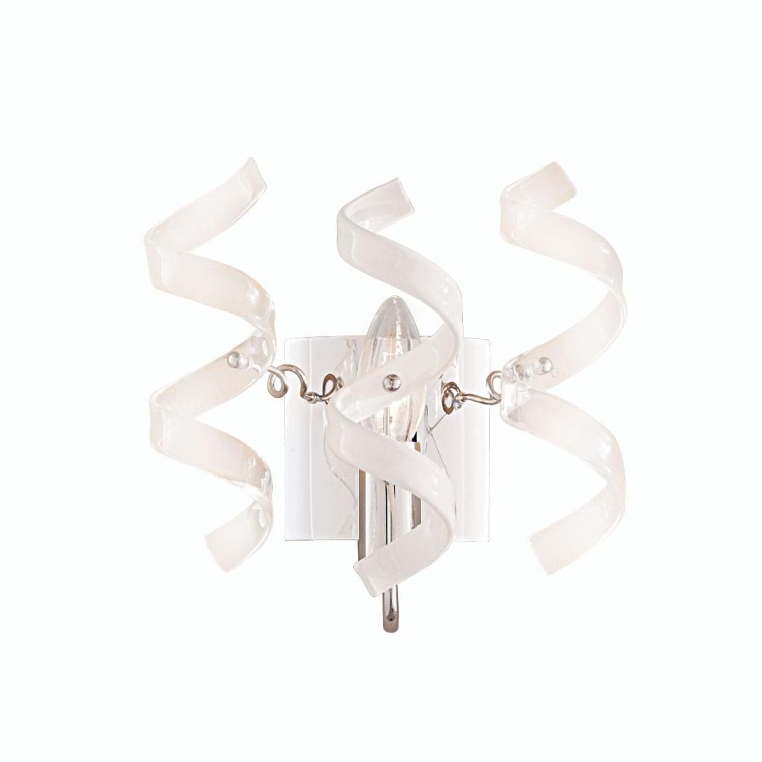 Бра Citilux Рандом CL222321, арматура хром, плафоны стекло прозрачное / белое