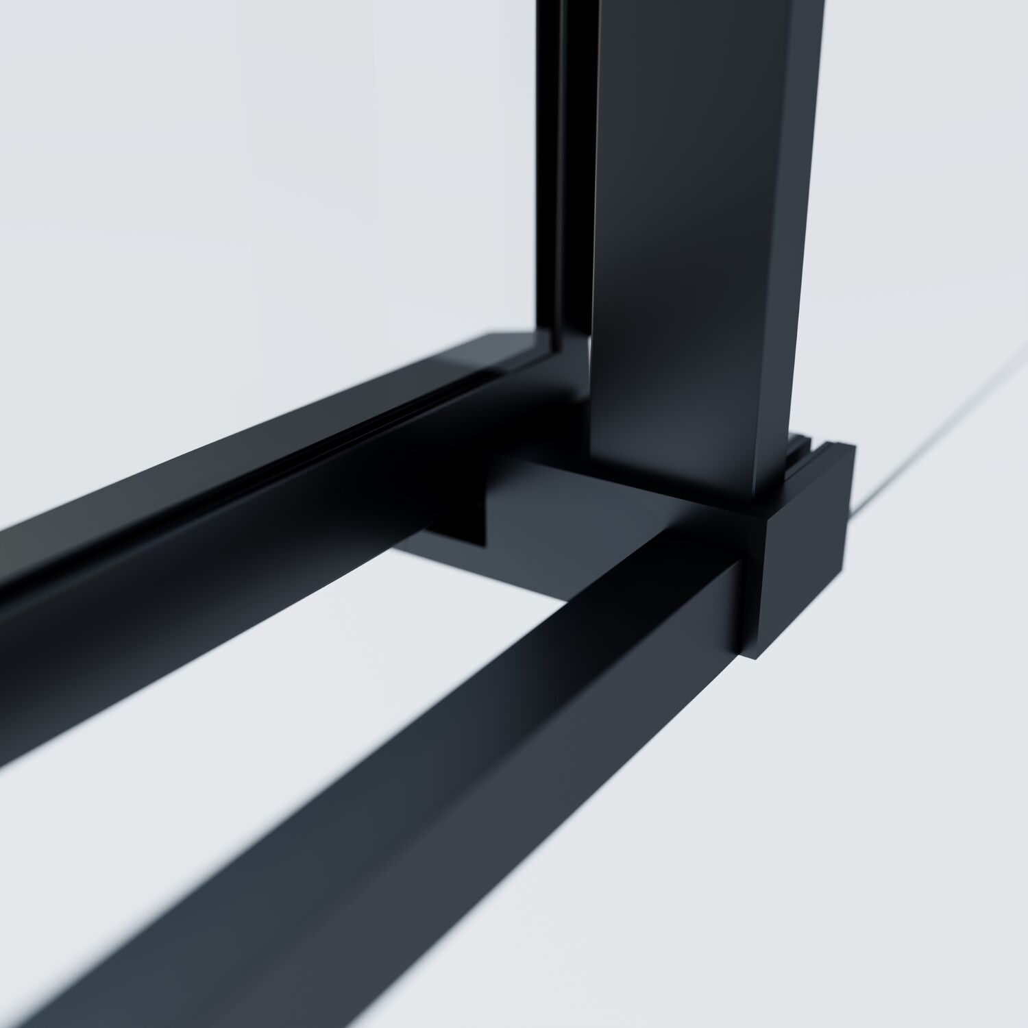 Душевой уголок Vincea Soft 2 VSS-3SO2 80x80, стекло прозрачное, профиль черный - фото 1