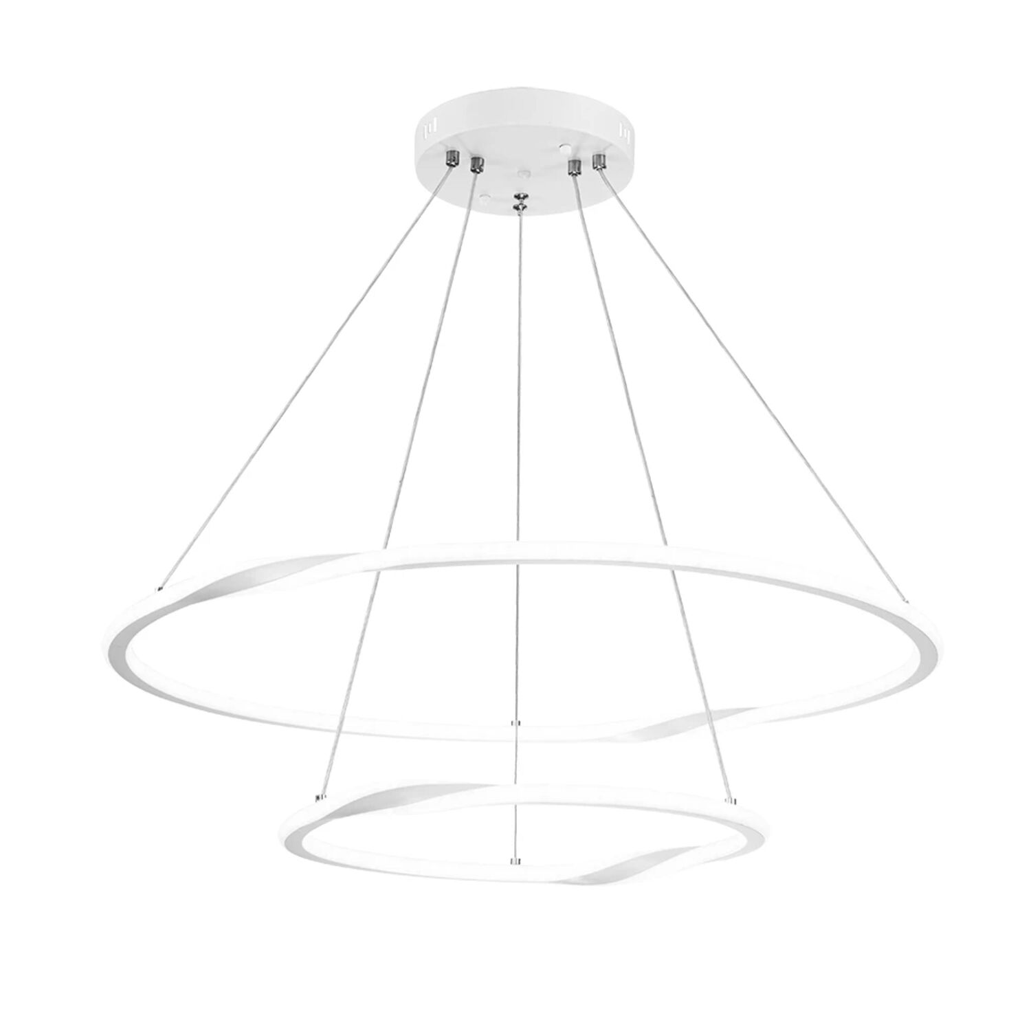 Подвесная люстра Arte Lamp Veritate A2211SP-2WH, арматура белая, плафон акрил белый