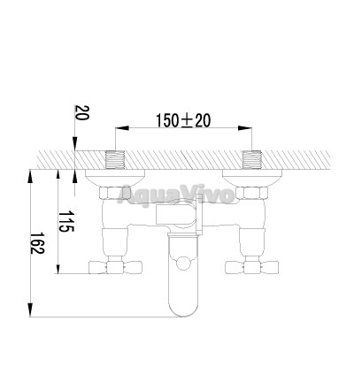 Смеситель Lemark Benefit LM2502C для ванны - фото 1