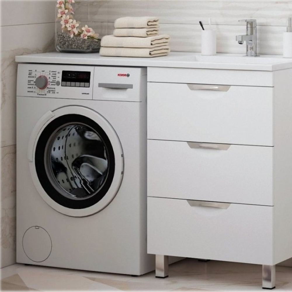 Тумба под раковину Corozo Алиот 56, напольная, цвет белый