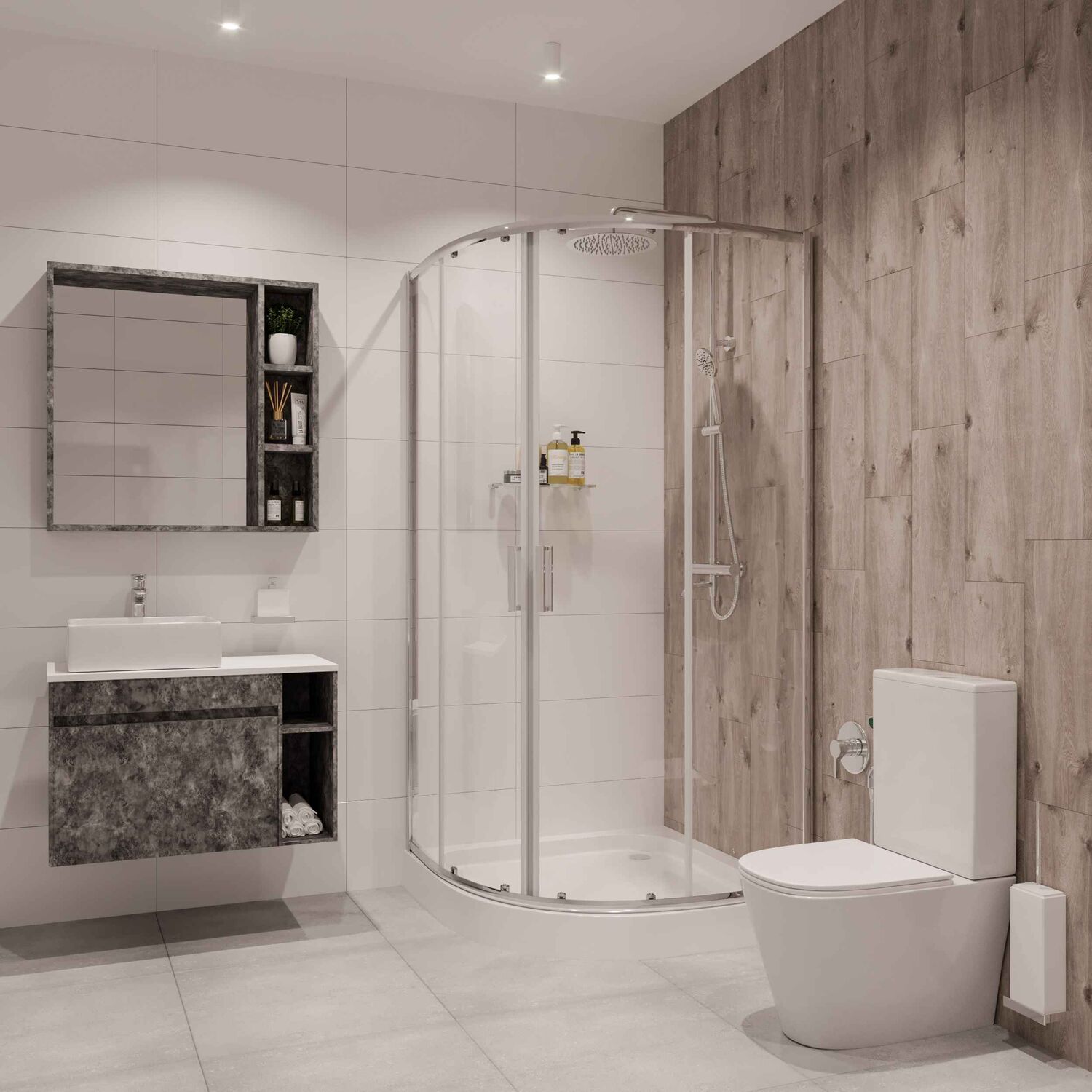 Душевой уголок Niagara Nova NG-6686-08 80х80, стекло прозрачное, профиль хром 