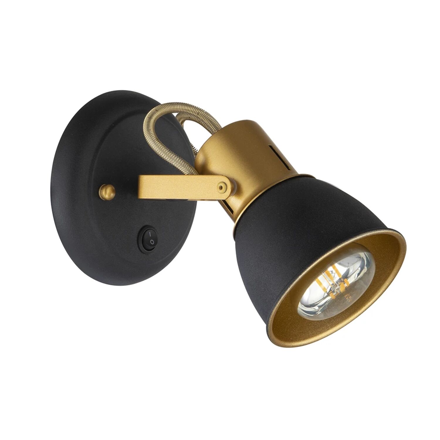 Спот Arte Lamp Jovi A1677AP-1GO, арматура золото, плафон металл черный