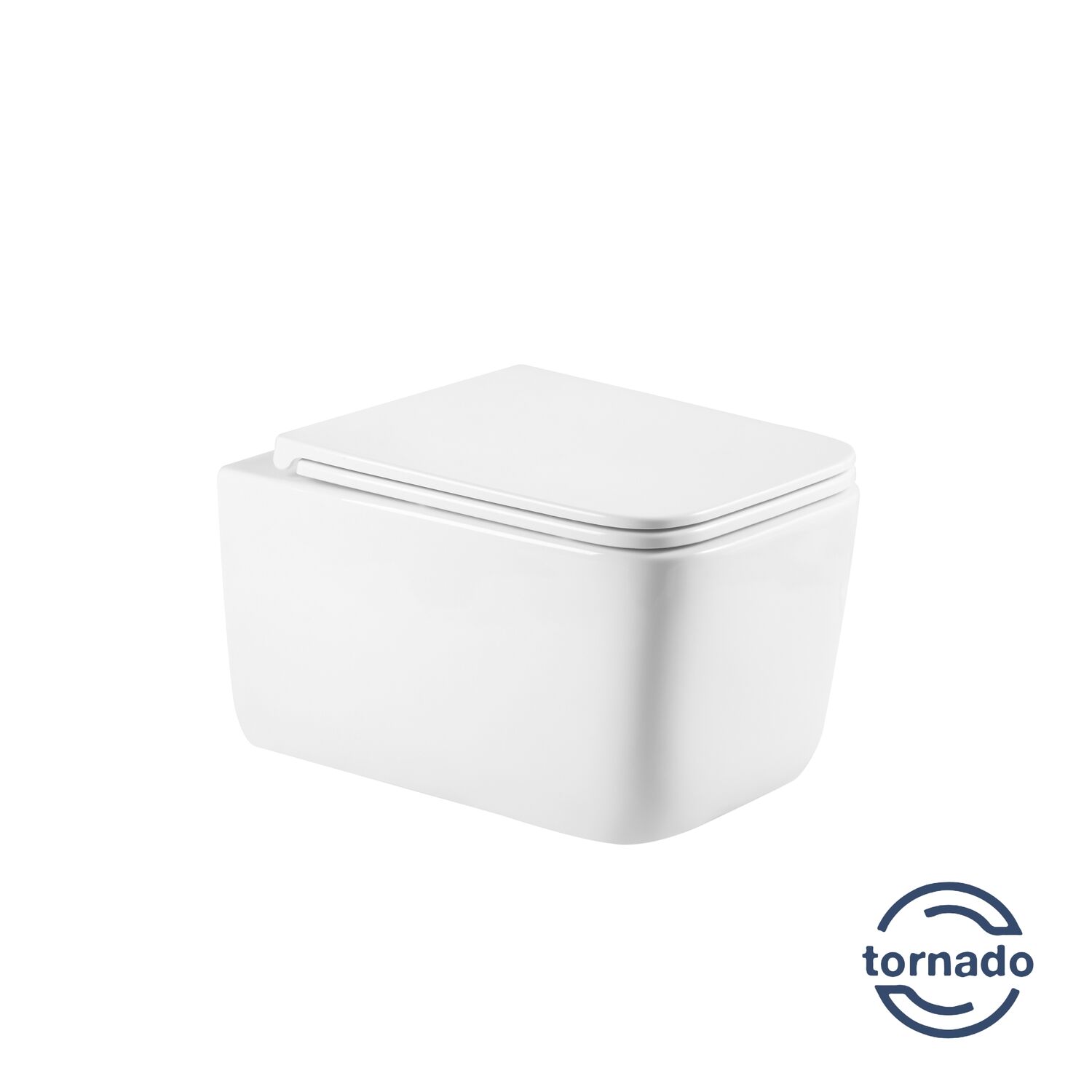 Унитаз Vincea Capri VT1-63T подвесной, безободковый, смыв Торнадо, с сиденьем микролифт, цвет белый