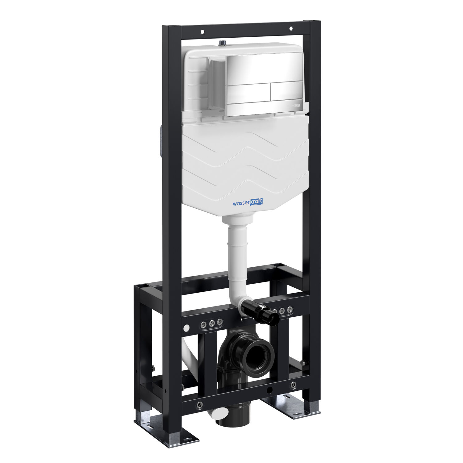 Инсталляция WasserKRAFT Dill 61TLT.010.ME.CH04 для подвесного унитаза, с кнопкой смыва CH04 хром