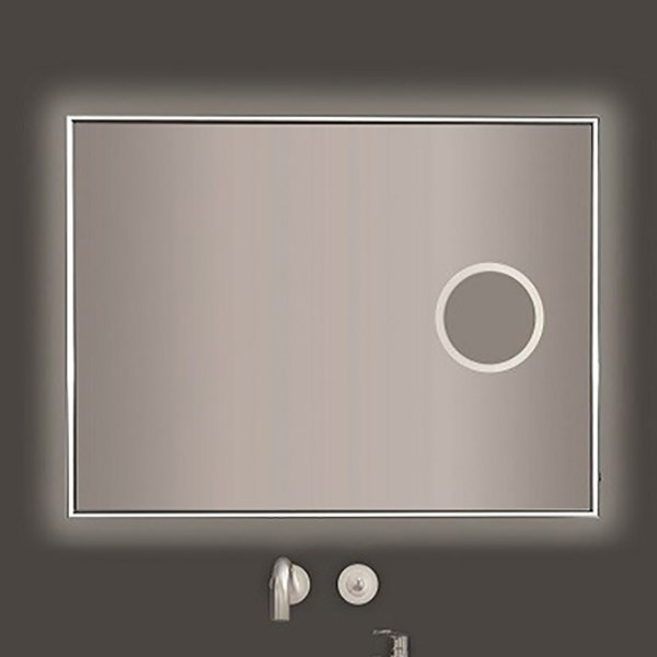Зеркало Esbano ES-3803KDF 100х80, LED-подсветка, функция антизапотевания, увеличение, инфракрасный выключатель