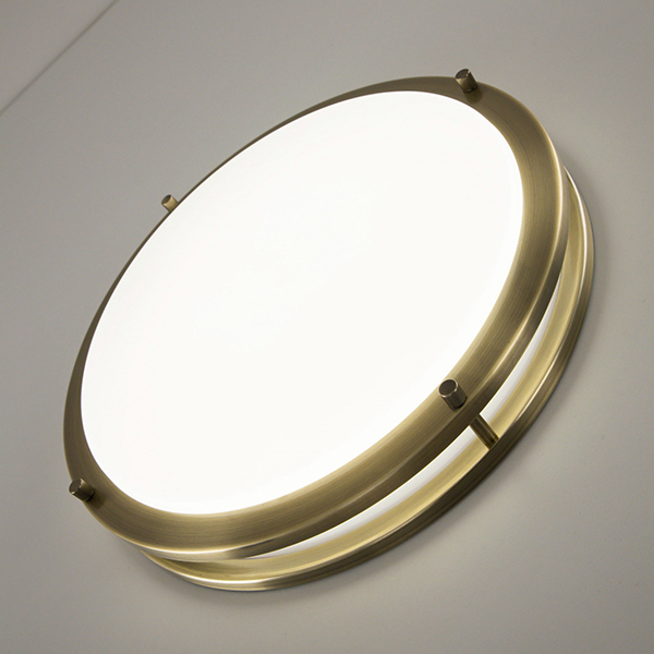 Потолочный светильник Citilux Бостон CL709323N, арматура бронза, плафон полимер белый, 37х37 см - фото 1