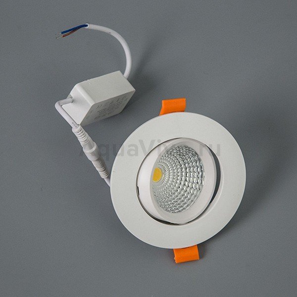 Точечный светильник Citilux Каппа CLD0057W, арматура белая, цветовая температура 3000 K, 10х10 см