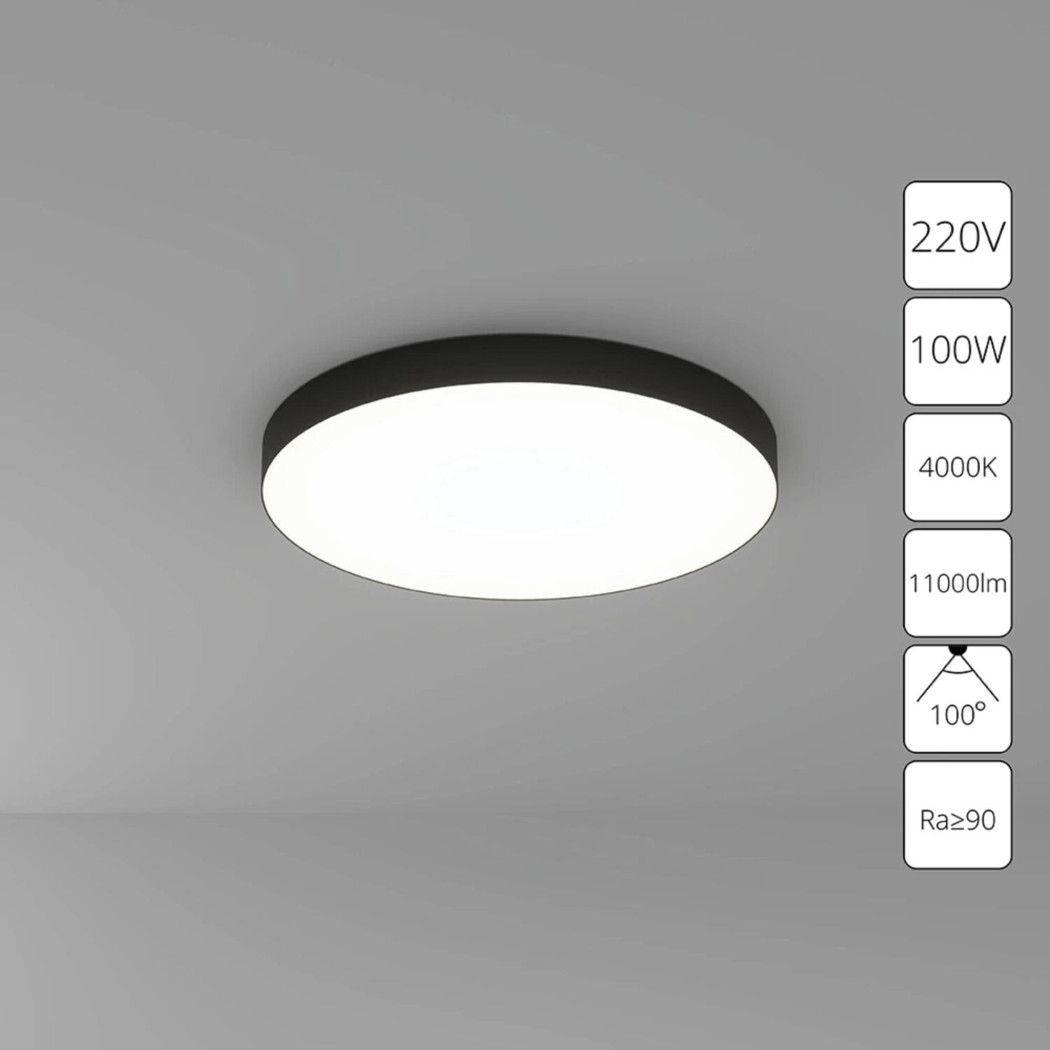 Потолочный светильник Arte Lamp Fado A6699PL-1BK, арматура черная   