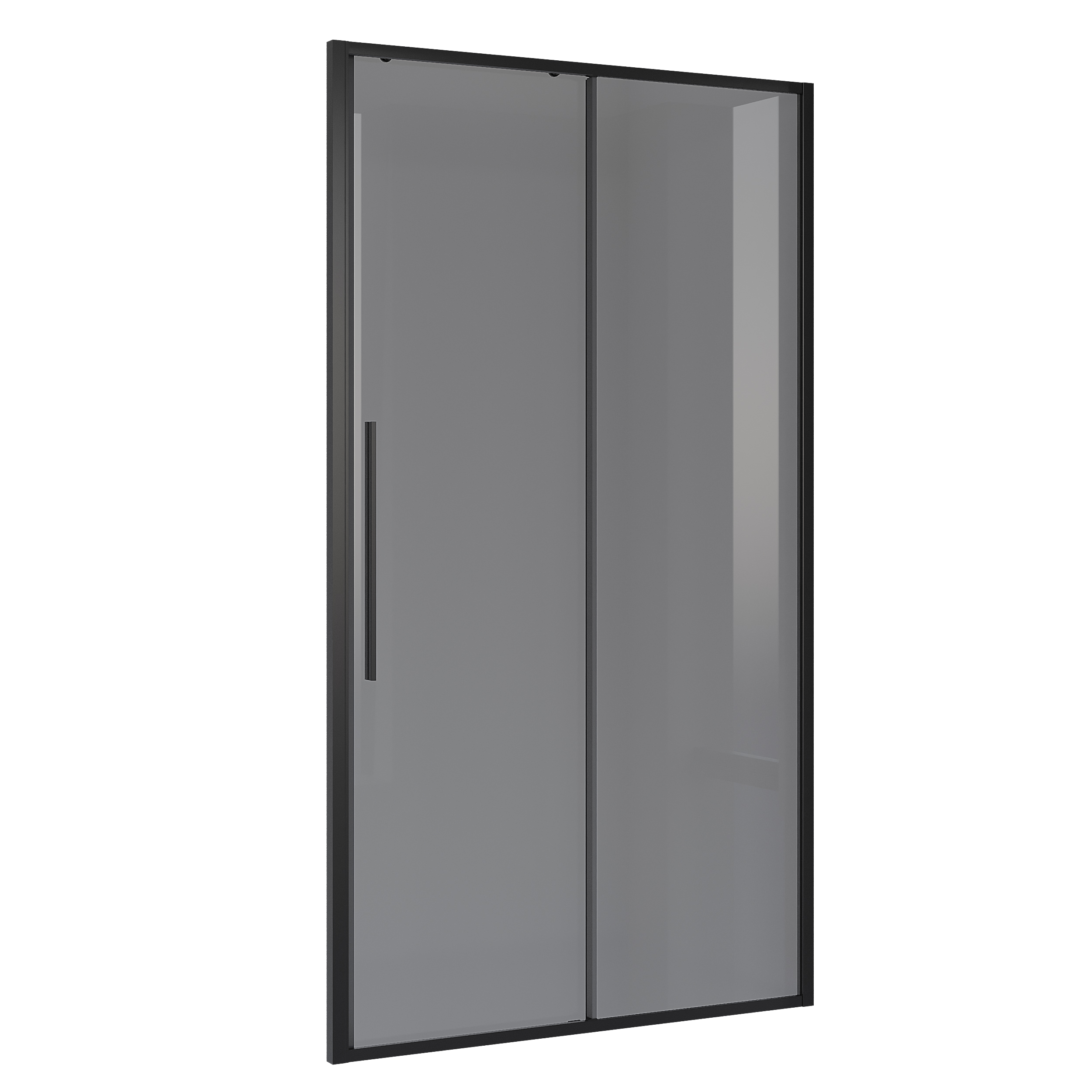Душевой уголок Niagara Nova NG-85-11TB-TB80-34 110x80, стекло тонированное, профиль черный матовый - фото 1