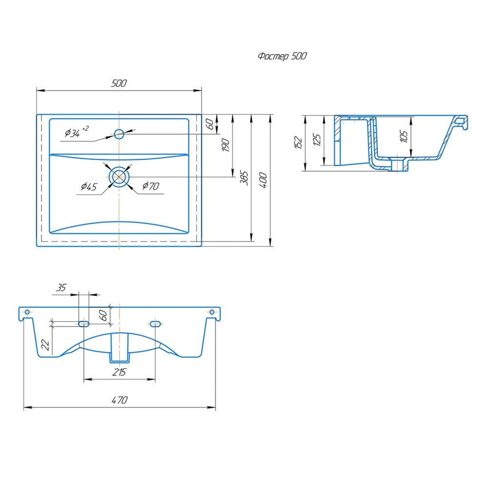 Мебель для ванной Оника Тимбер 50, напольная, цвет белый матовый / дуб сонома