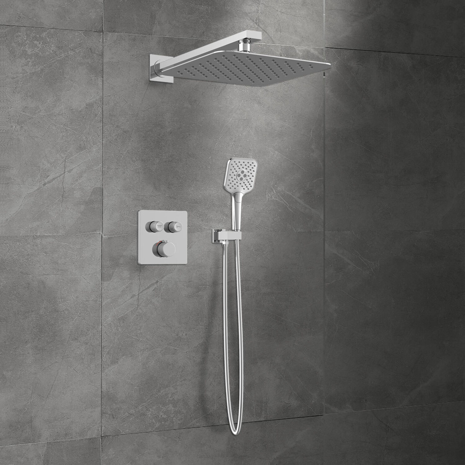 Душевой комплект Vincea VSFW-105TCH, встраиваемый, с термостатическим смесителем, цвет хром - фото 1