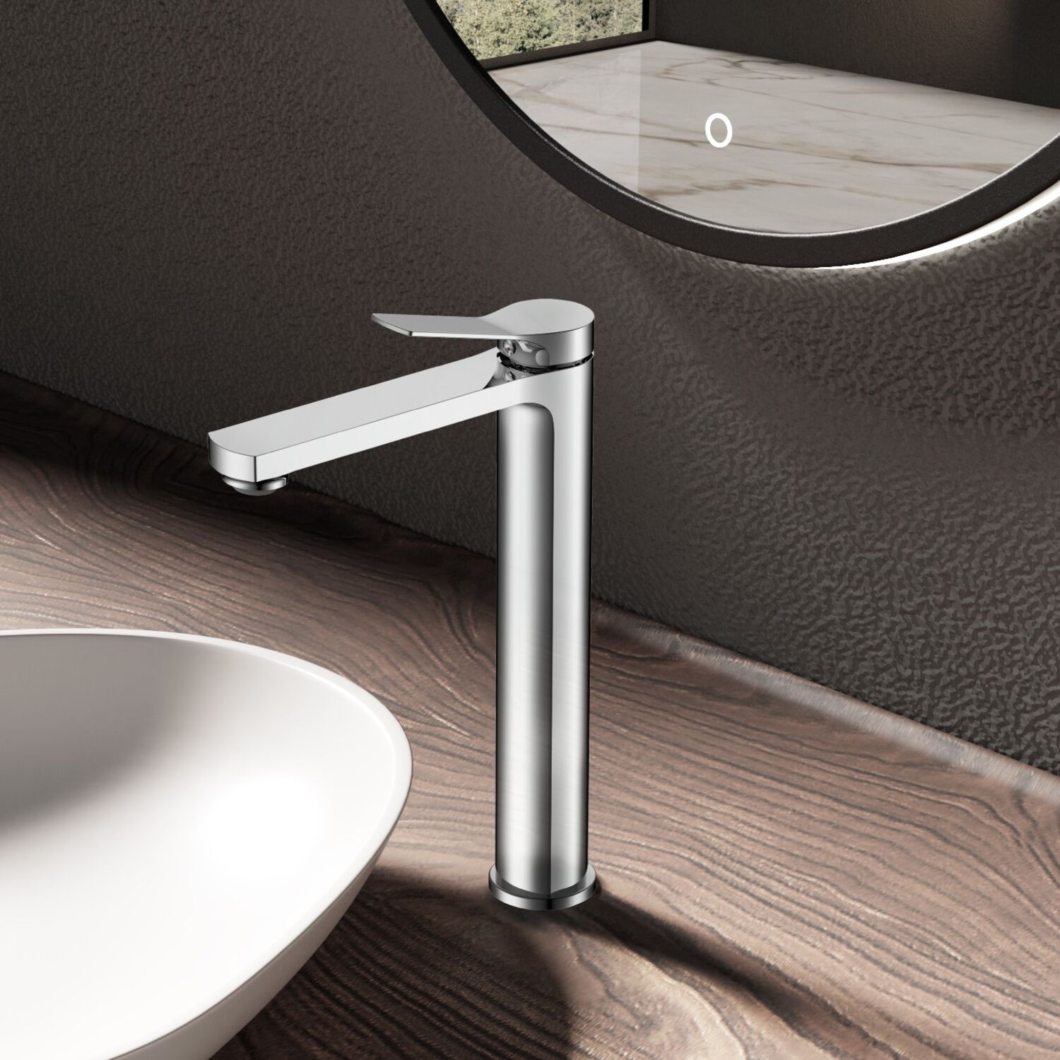 Смеситель Vincea Arco VBF-4AR02CH для раковины, цвет хром - фото 1