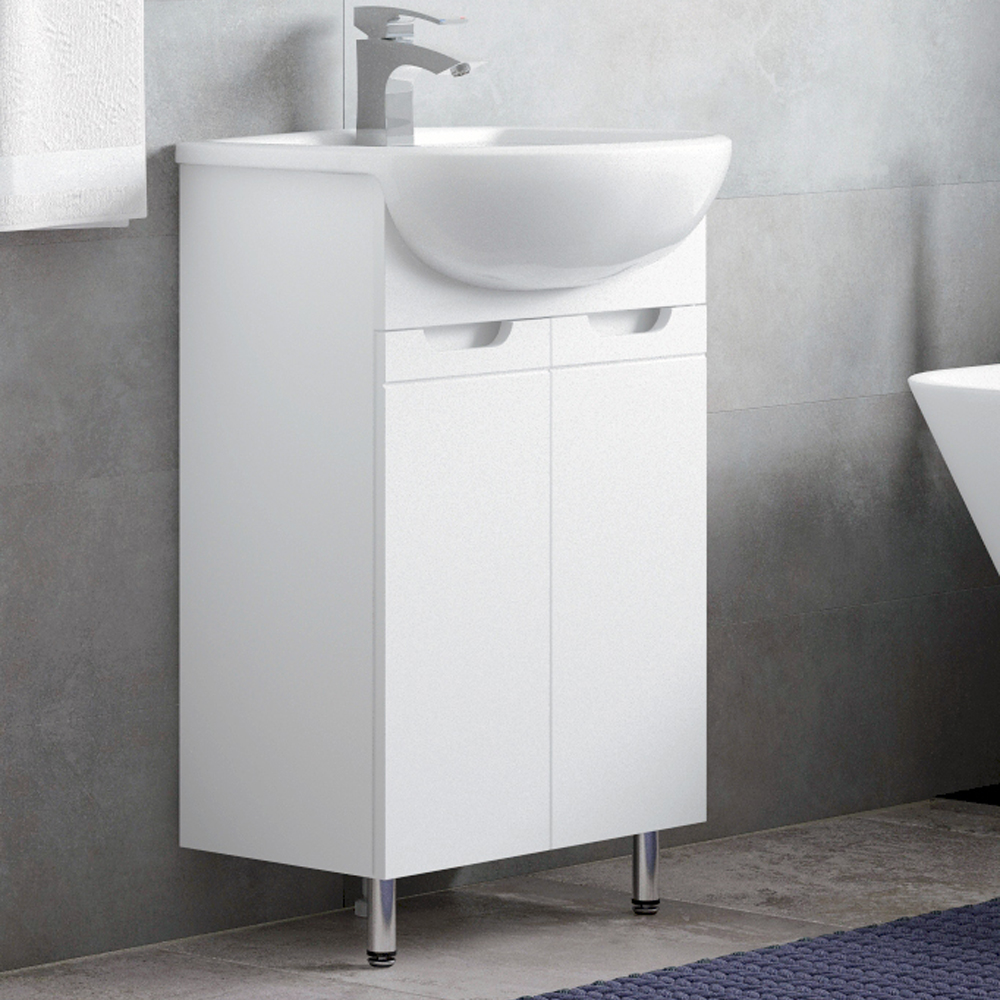 Мебель для ванной Corozo Лея 50, цвет белый - фото 1