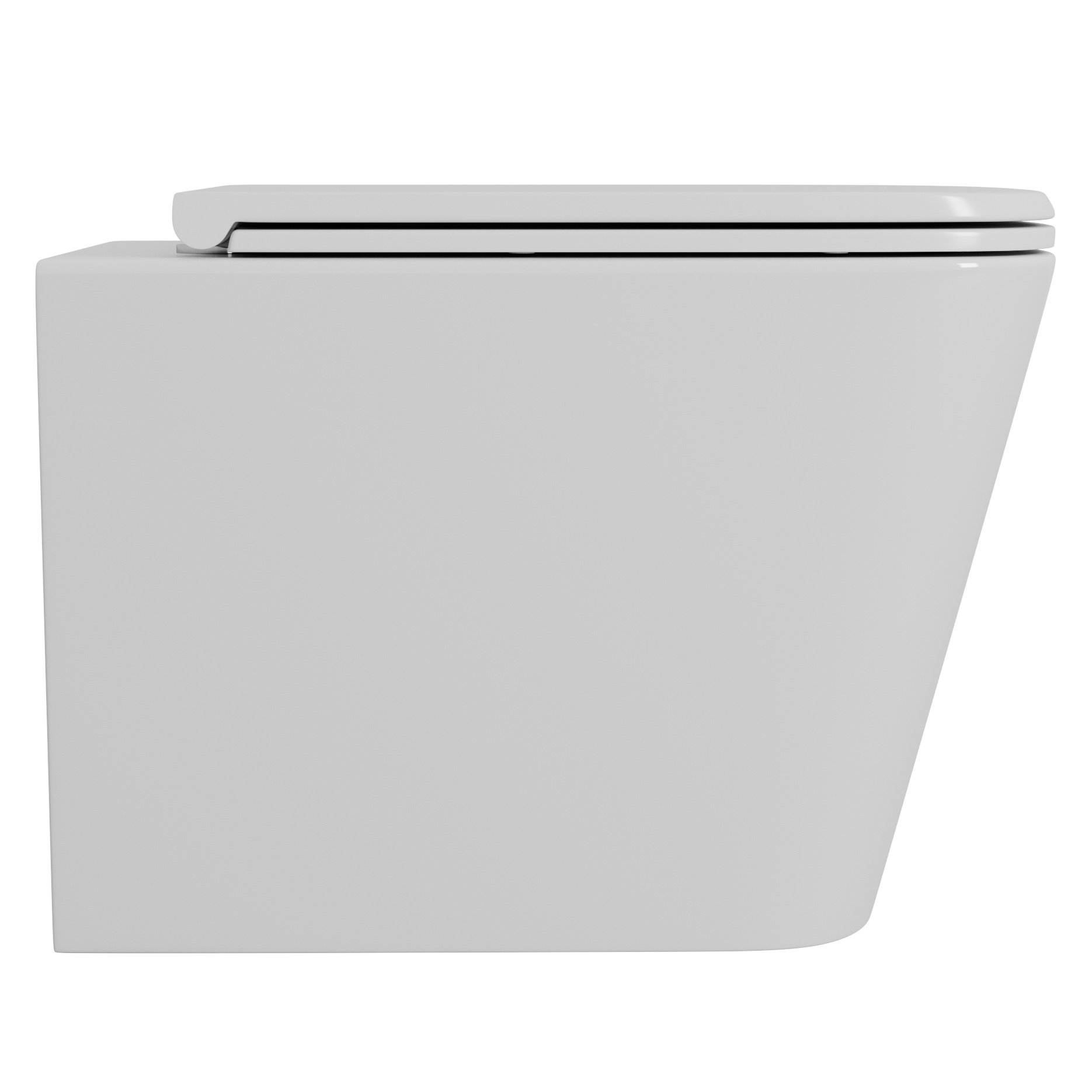 Унитаз D&K Berlin DT1436516 подвесной, безободковый, с сиденьем микролифт, цвет белый