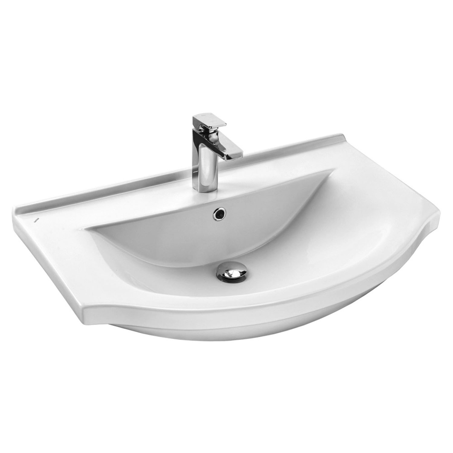 Мебель для ванной Stella Polar Концепт 80, 2 ящика, напольная, цвет белый