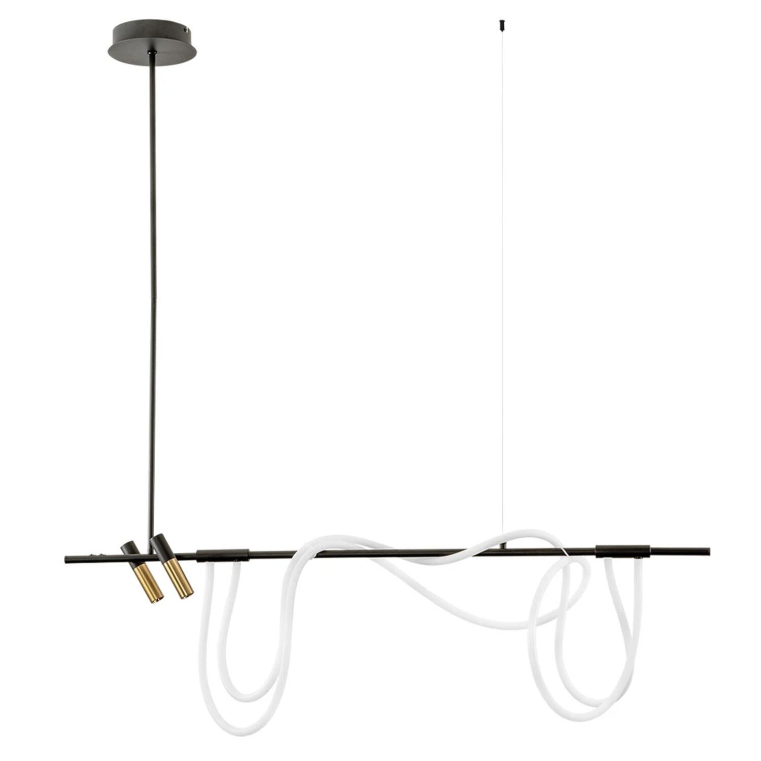 Подвесной светильник Arte Lamp Klimt A2850SP-45BK, арматура черный, плафон силикон 