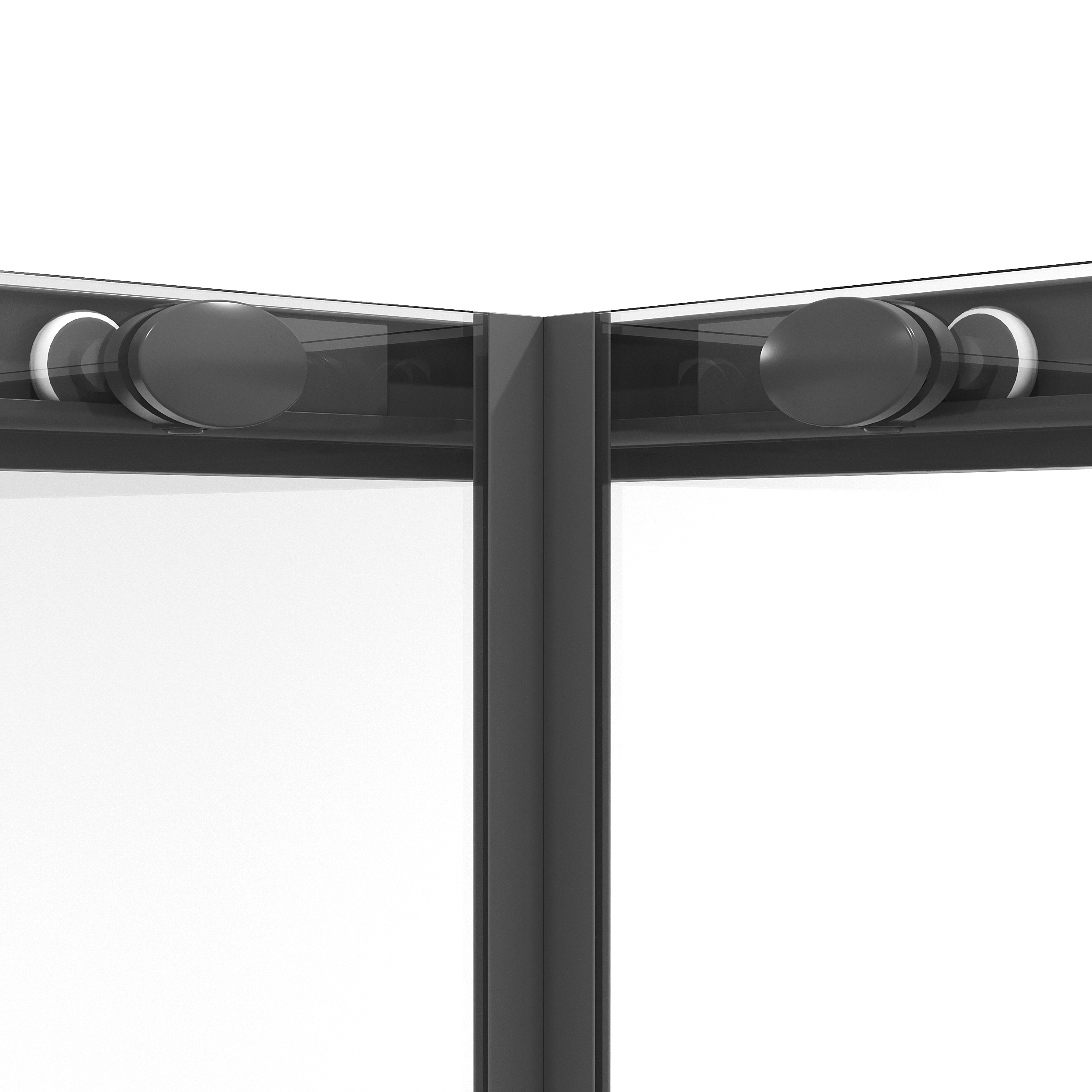 Душевой уголок Niagara Nova NG-6828-34 Black 80x80, стекло прозрачное., профиль черный матовый
