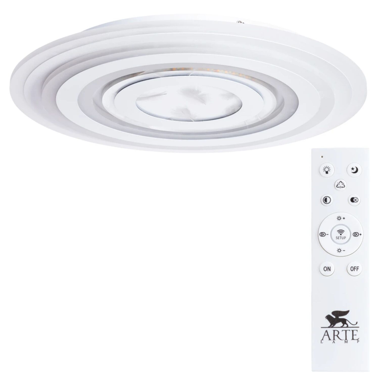 Потолочный светильник Arte Lamp Multi-Piuma A1397PL-1CL, арматура прозрачный, плафон пластик прозрачный