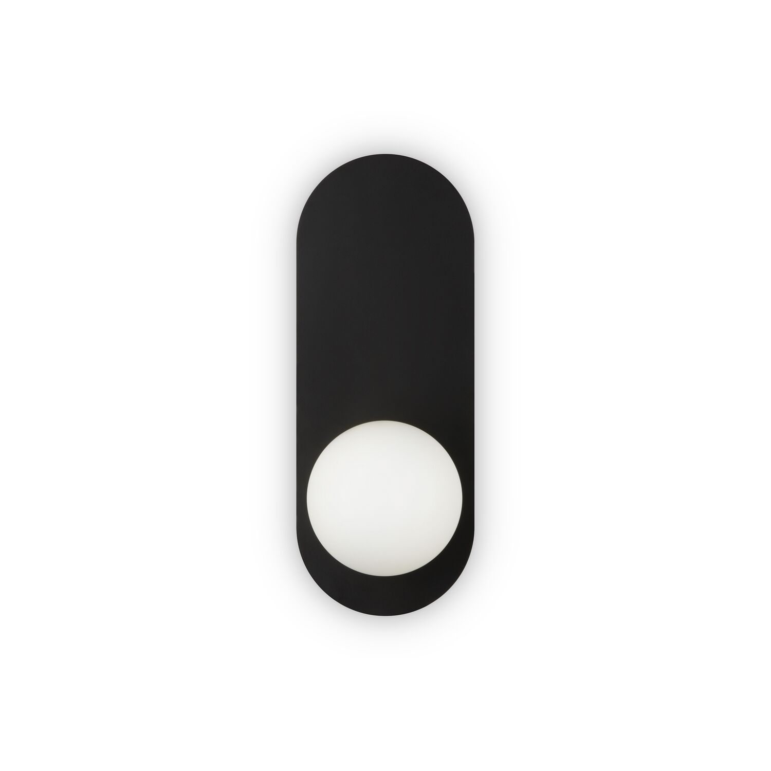 Бра Maytoni Bao MOD419WL-01B, арматура черная, профиль стекло белое