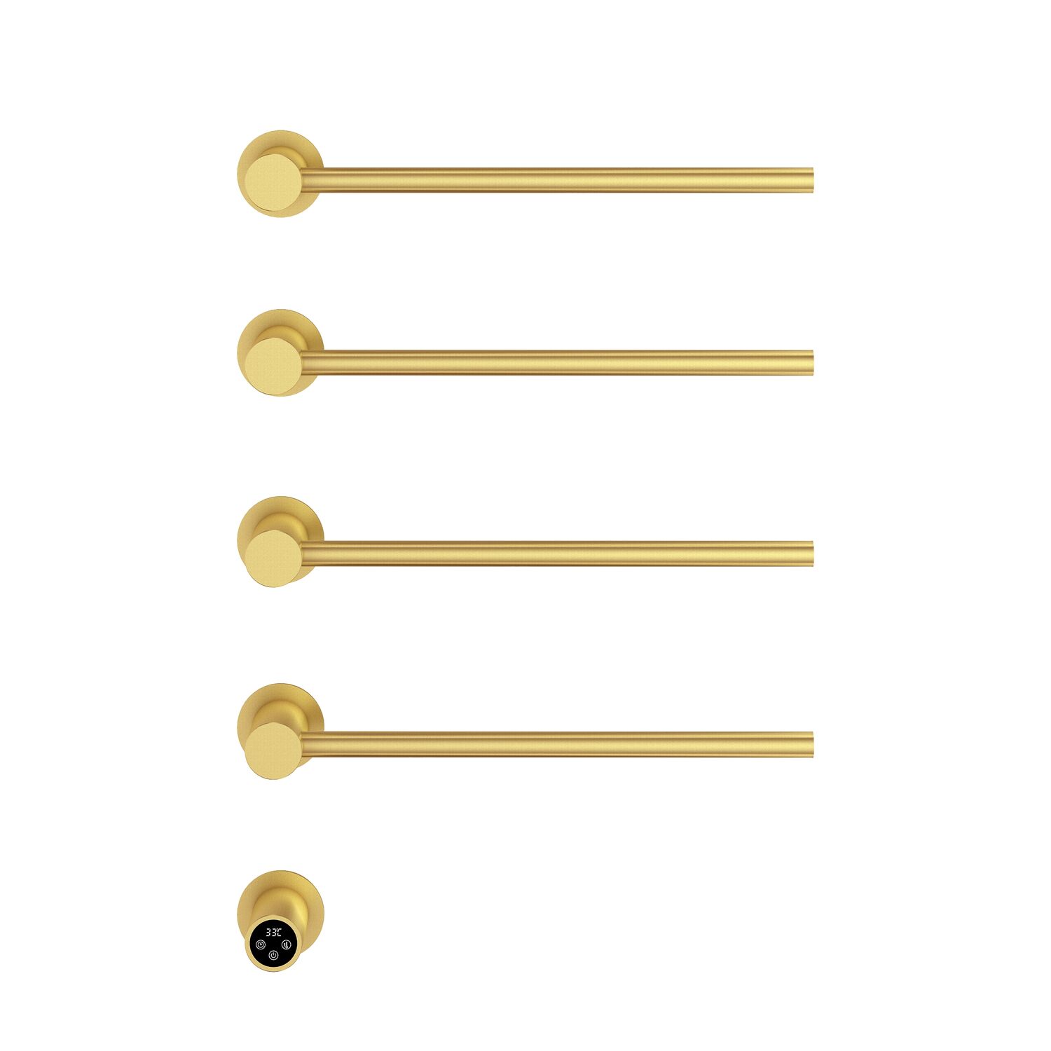 Полотенцесушитель Vincea VTD-2H1BG 53x67 электрический, цвет брашированное золото