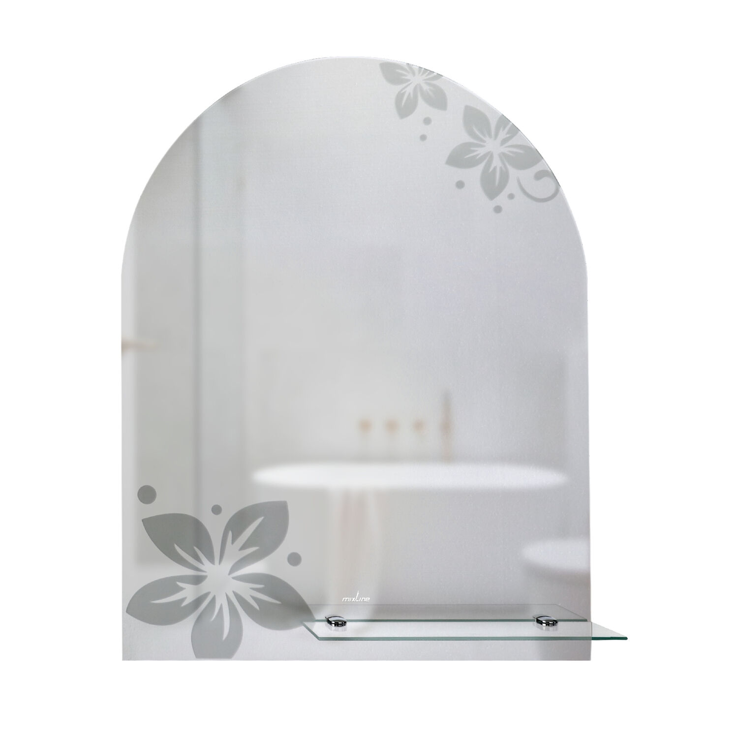 Зеркало Mixline Анис 54x68, с полкой