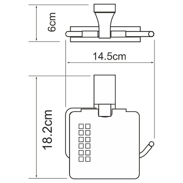 Держатель туалетной бумаги WasserKRAFT Lopau K-6025, цвет хром