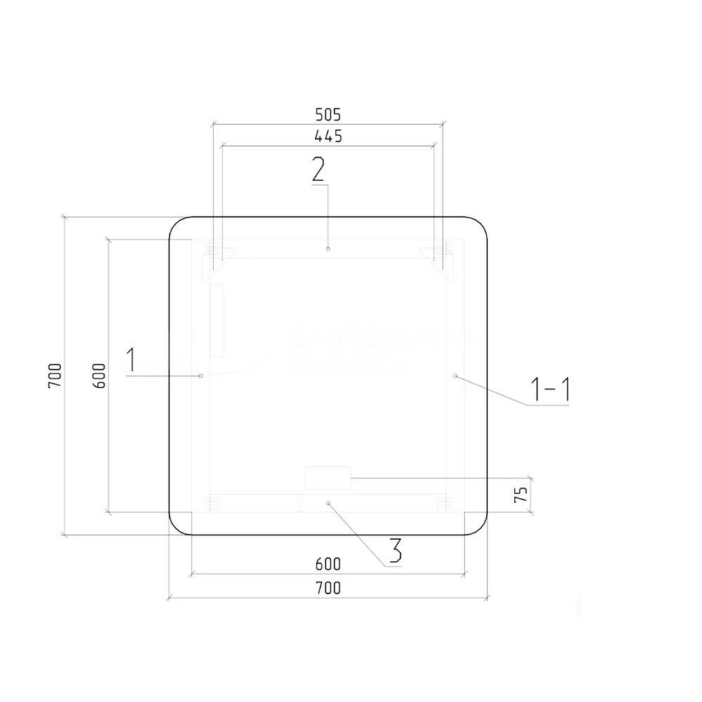 Мебель для ванной Оника Эвада 70, подвесная, цвет белый