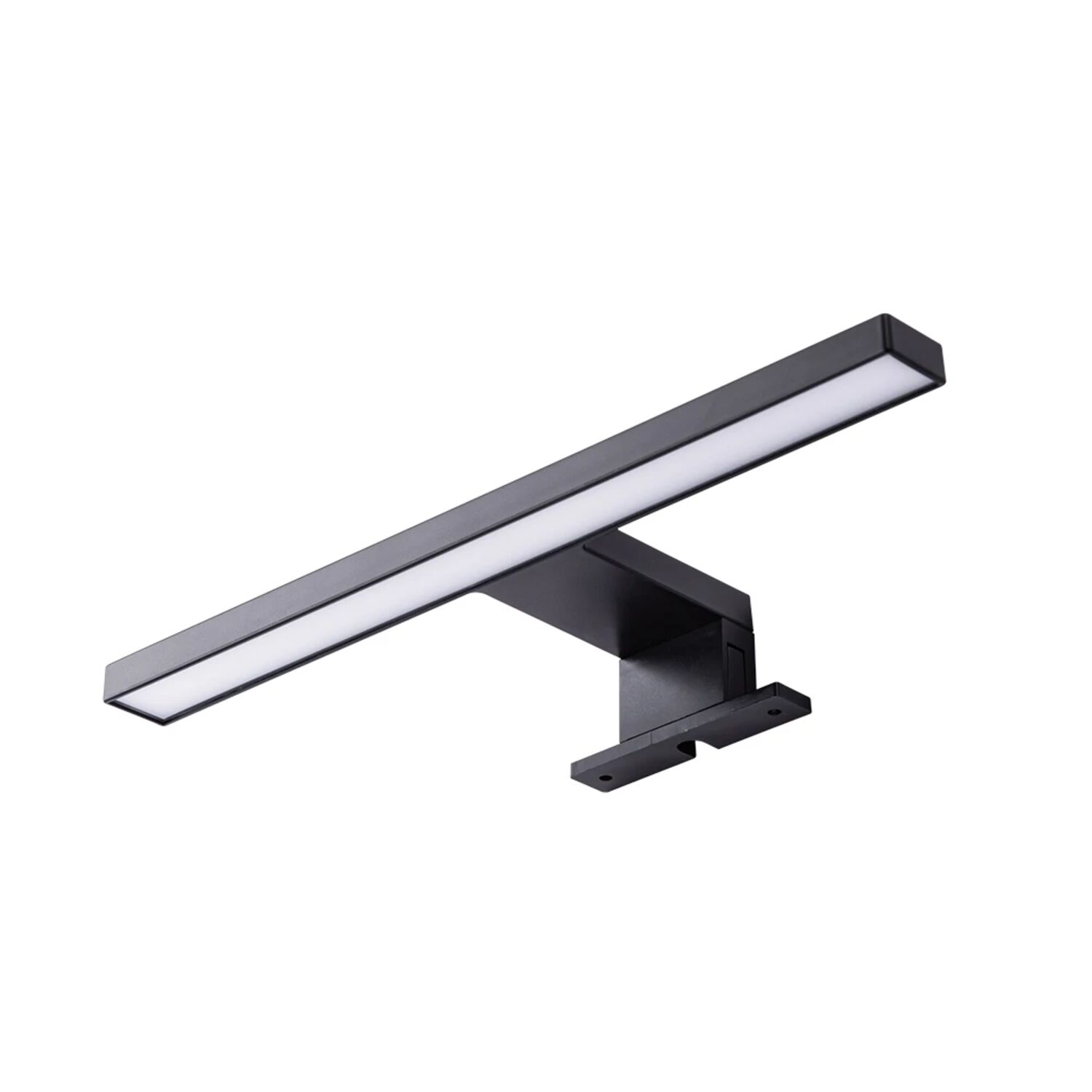 Подсветка для зеркал Arte Lamp Stecca A2737AP-1BK, арматура черная, плафон пластик белый