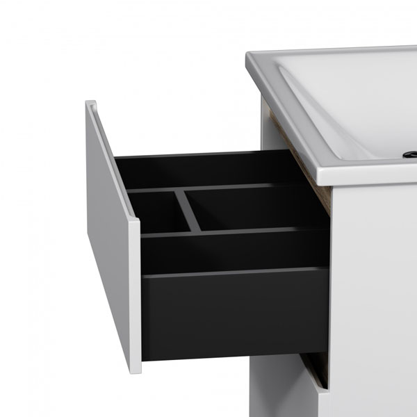 Тумба под раковину AM.PM X-Joy 65 подвесная, цвет белый глянец/дерево - фото 1